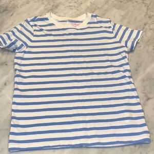 Crewcuts Striped Tee in Blue and White